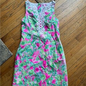 Lilly Pulitzer Gabby Shift Dress in Raz Berry caddy shack. Sz:6